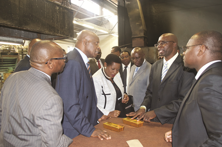 Chinamasa tours Fidelity Printers and Refineries