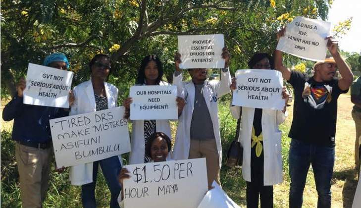 Mnangagwa speaks on doctors' strike