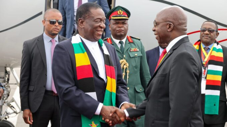 Mnangagwa in Angola for 50th Independence celebrations 