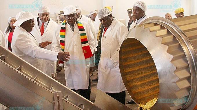 Mnangagwa launches $12m Davipel plants