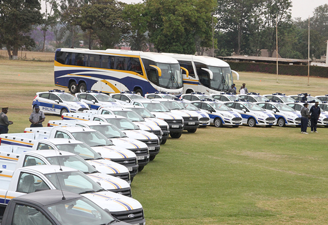  Mnangagwa commissions police vehicles