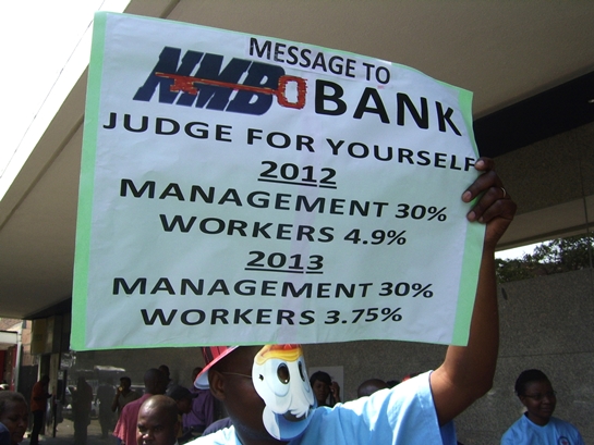 Zibawu protests against Barclays, NMB
