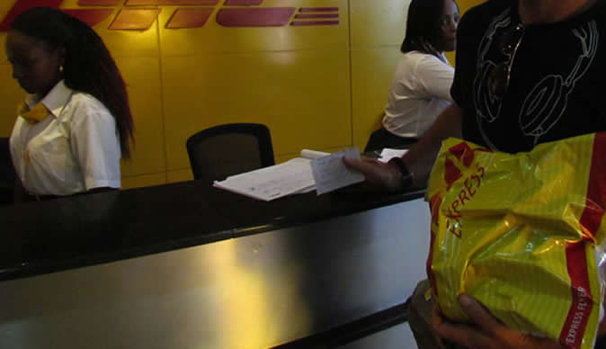 DHL workers panic