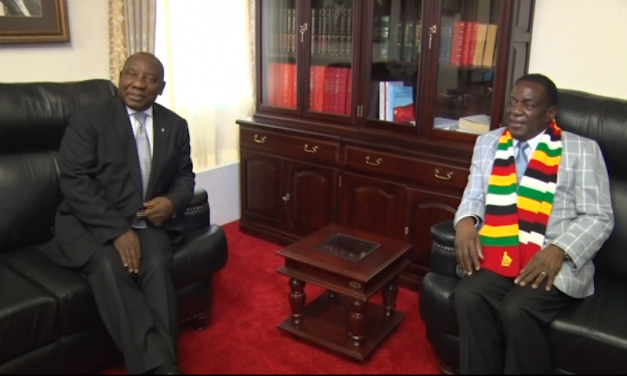 Ramaphosa meets Mnangagwa