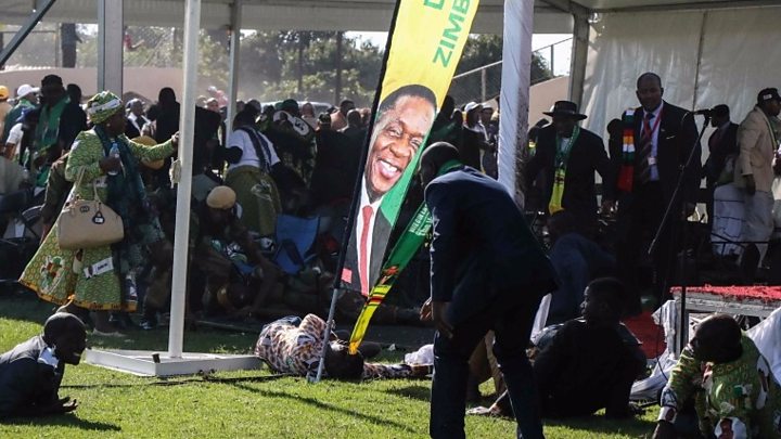 Mnangagwa mourns bomb blast victim security aides