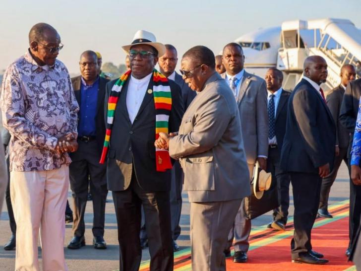 Mnangagwa returns from Doha Summit 