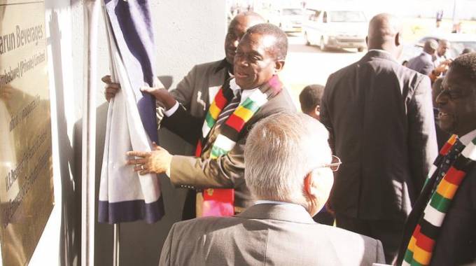 Mnangagwa commissions $30m Pepsi plant