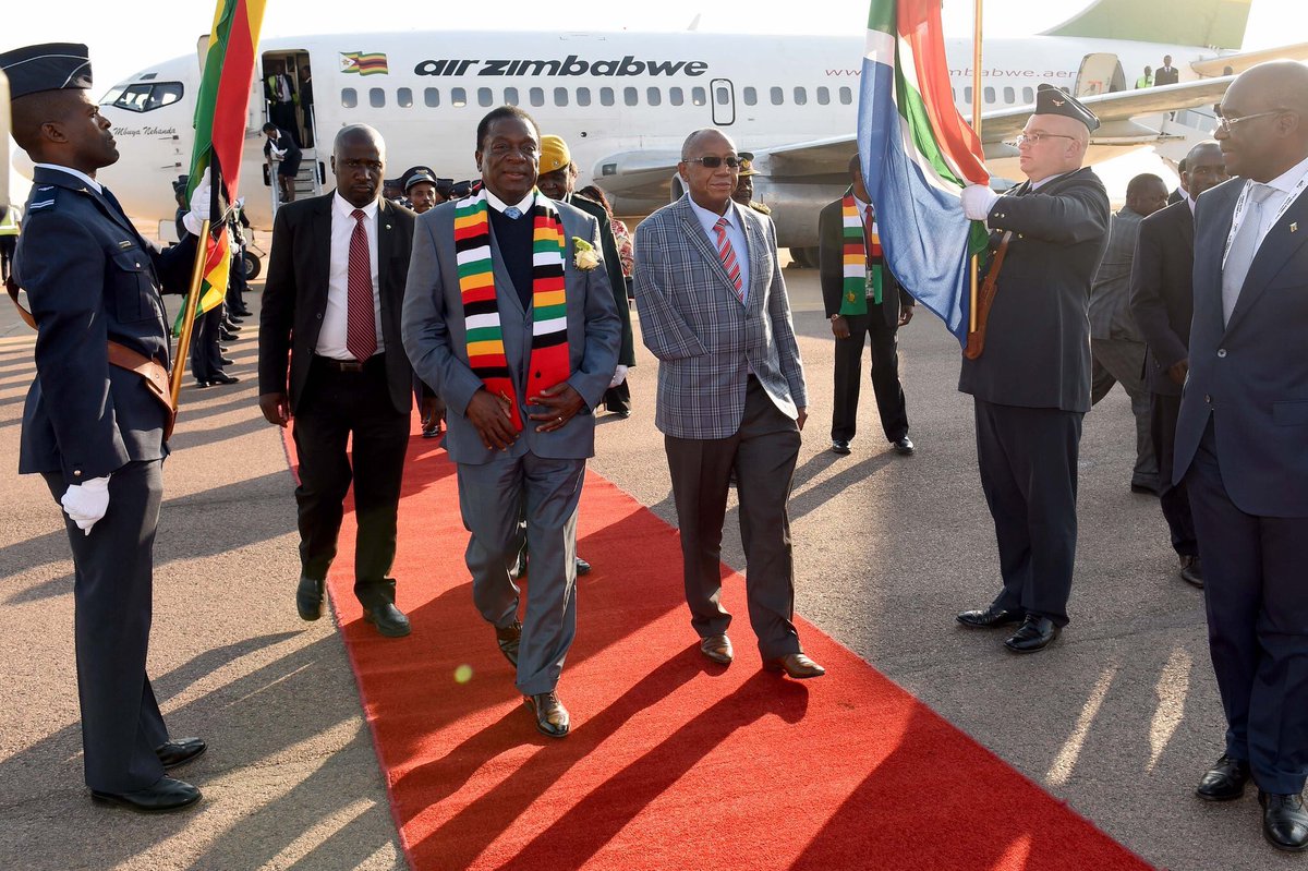 Mnangagwa in SA for BRICS Summit