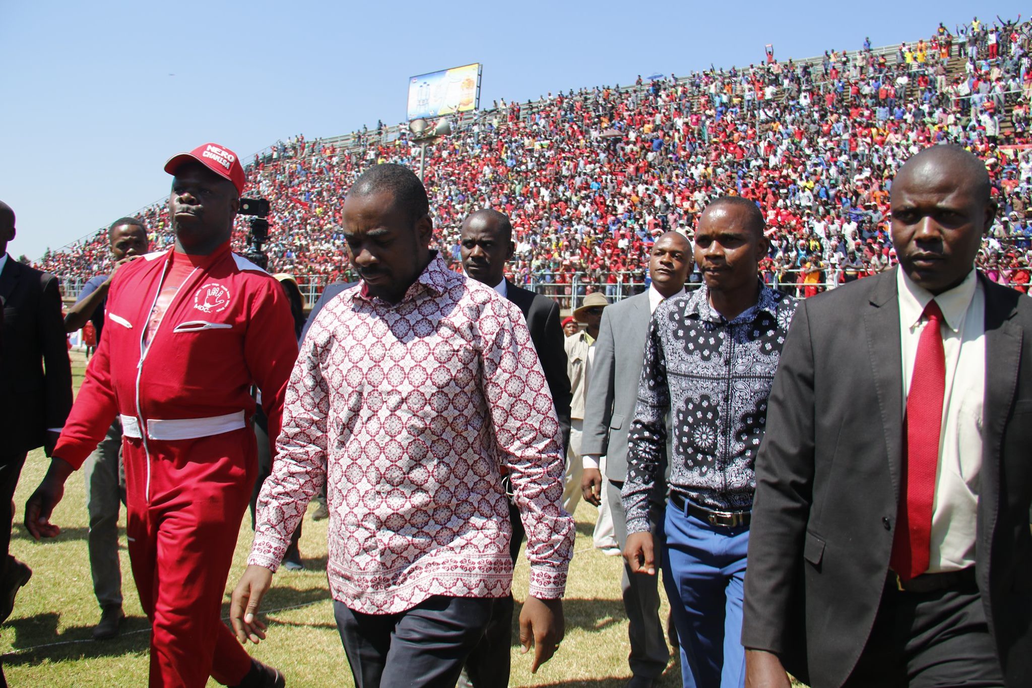  'Change is coming,' says Chamisa