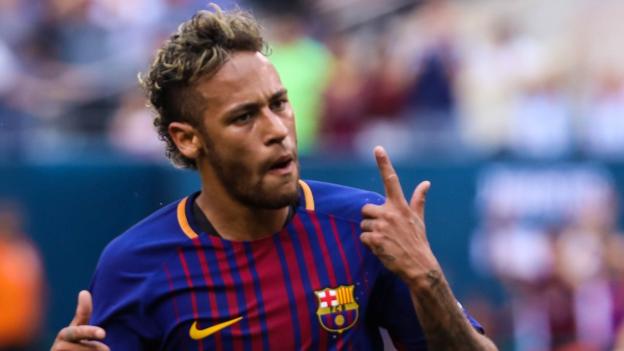 Neymar signs for Paris St-Germain for £200m