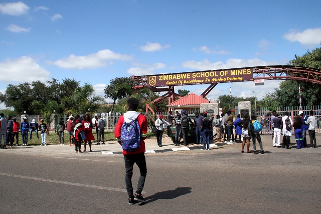 School of Mines students block CEO